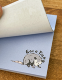Opossum Eat A Tick Sticky Notes