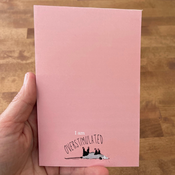 Over Stimulated Opossum Note Pad
