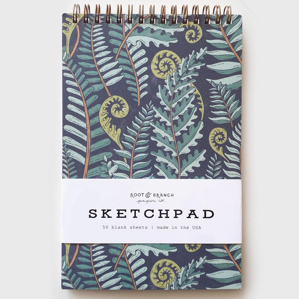 Forest Fern Spiral Sketchbook