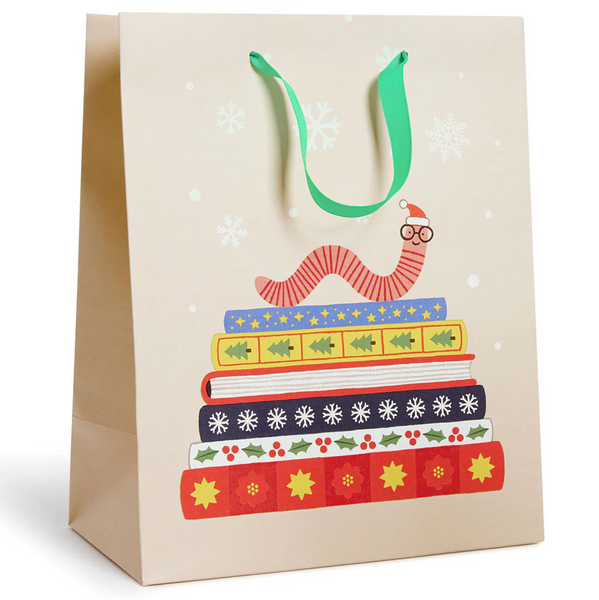 Holiday Bookworm Gift Bag