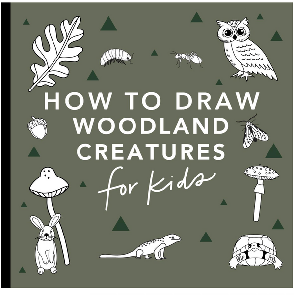 How to Draw Books for Kids with Woodland Creatures, Bugs, Plants, and Fungi