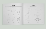 How to Draw Books for Kids with Woodland Creatures, Bugs, Plants, and Fungi
