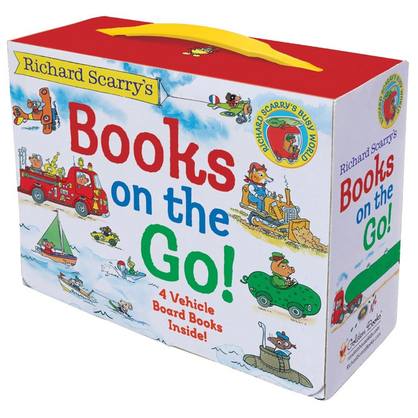 Richard Scarry's Books On The Go!: 4 Board Books