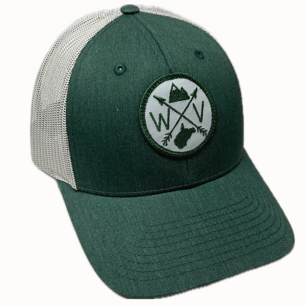 Snapback Cap - Kelly Green With WV Patch
