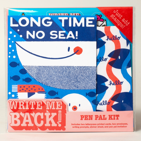 Write Me Back Pen Pal Kit - Long Time No Sea