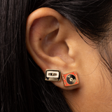 Record Player + Tape Earrings