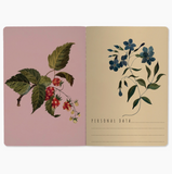 Notebook - Forest Flowers On White