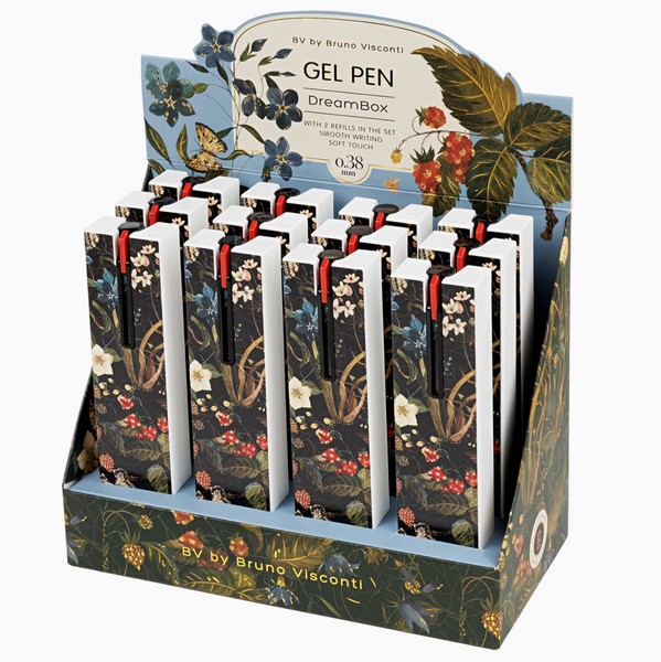 Dreambox Gel Click Pen In Gift Box - Forest Flowers