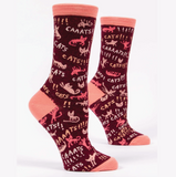 Blue Q Women's Crew Socks - Cats!