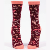 Blue Q Women's Crew Socks - Cats!