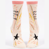 Blue Q Women's Crew Socks - Motherfucking Girl Power