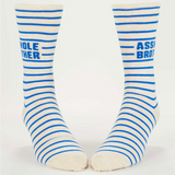 Blue Q Men's Crew Socks - Asshole Brother