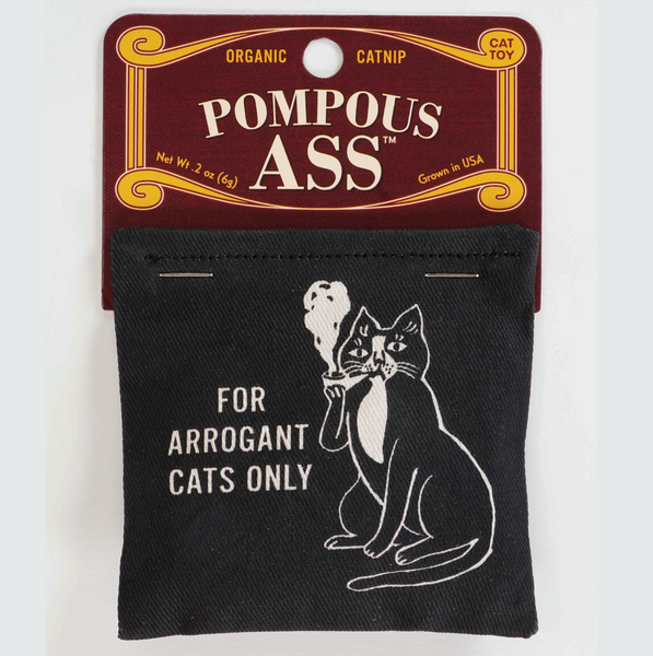Blue Q Catnip Cat Toy - Pompous Ass