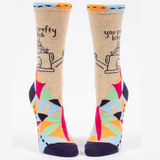 Blue Q Women's Crew Socks - Crafty Bitch