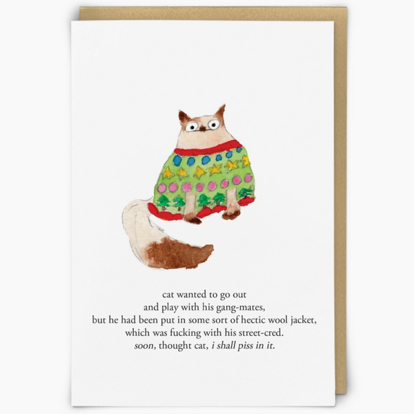 Piss Cat Holiday Card