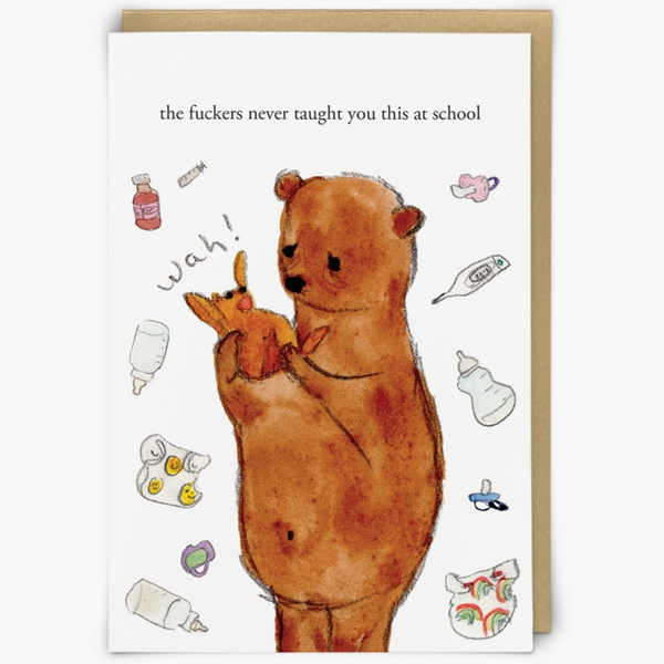 Never Taught You This At School New Baby Card