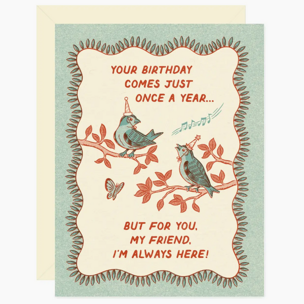 Bird Friends Birthday Card