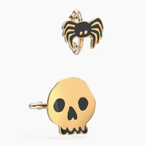 Skull + Spider Ear Cuffs