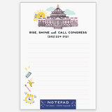 Rise Shine Call Congress Notepad