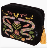 Amulet Embroidered Velvet Pouch