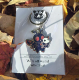 Mothman + Opossum Friend Enamel Keychain