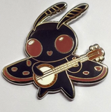 Mothman With Banjo Enamel Pin