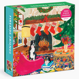 Fireside Friends 1000 Piece Puzzle in Square Box