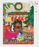 Fireside Friends 1000 Piece Puzzle in Square Box