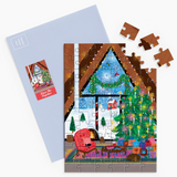 Cozy Cabin Greeting Card Puzzle