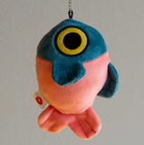 Mochi Fish Fry Plush Keychain - Coral