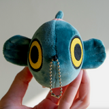 Mochi Fish Fry Plush Keychain - Coral