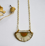 Flower Resin Necklace - Luna Half Daisy