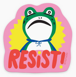 RESIST Frog Sticker