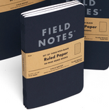 Field Notes 3 Pack - Pitch Black Memo Books