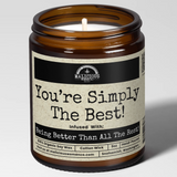 You're Simply The Best! Candle