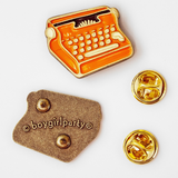 Typewriter Enamel Pin