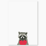 Raccoon Heart Notepad