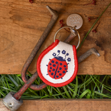 Embroidered Fabric Keychain - Ladybug