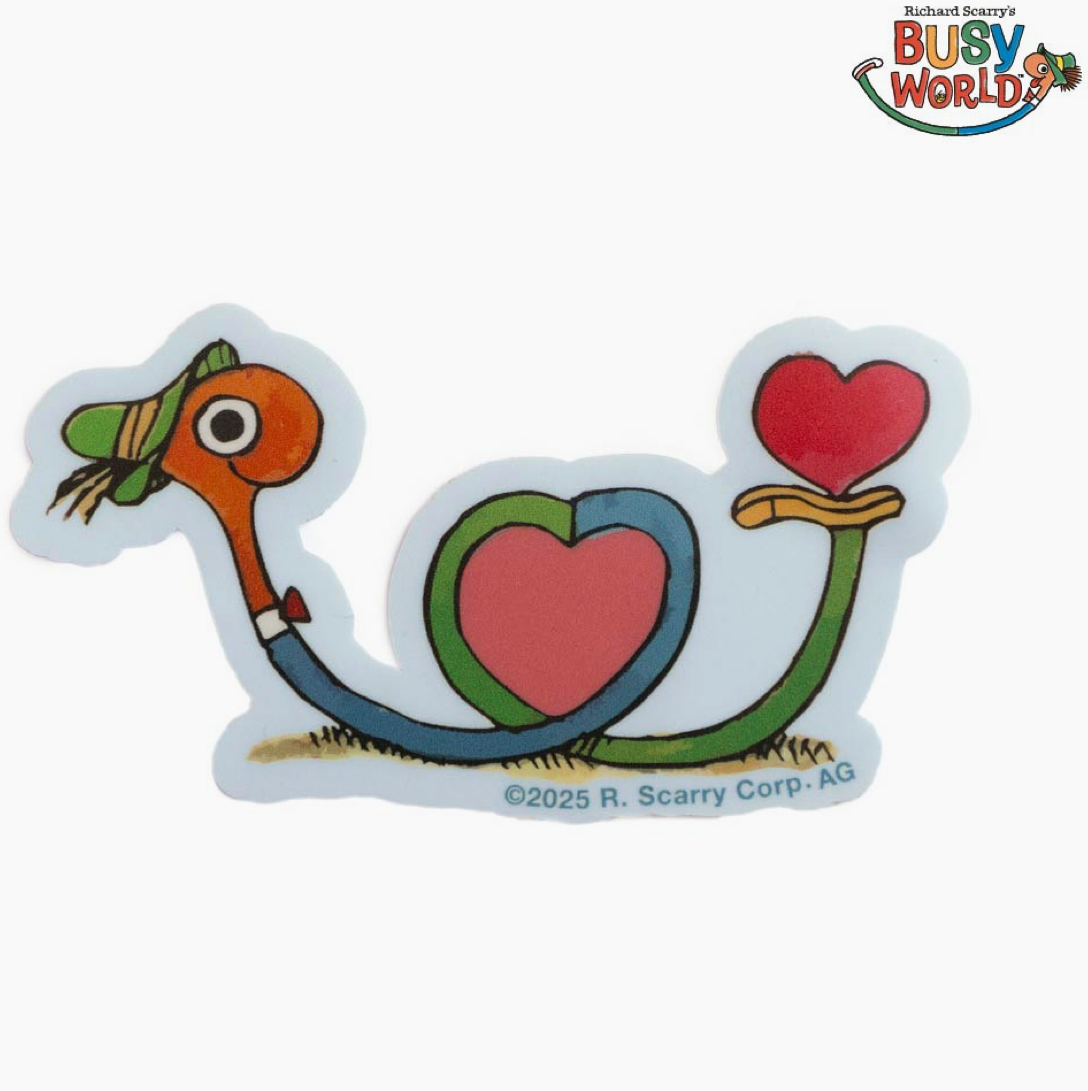 Richard Scarry Lowly Worm Heart Twist Sticker – Full Circle Gifts & Goods