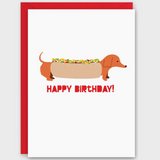Hot Dog Doxie Birthday Card - Full Circle Gifts & Goods