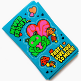 Valentine's Day Sticker Card - Frog Mushroom