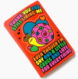 Valentine's Day Sticker Card - Thank You For Still Liking Me Snail