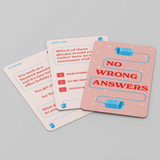 No Wrong Answers Card Game