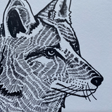 Fox With Roses Print