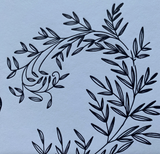 Rabbit With Vines Print