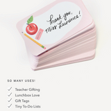 Pocket Notes - Teacher Apple