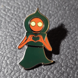 Flatwoods Monster Heart Hands Enamel Pin