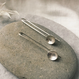 Tiny Silver Bowl Drop Earrings - Full Circle Gifts & Goods