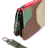 Carnaby Wallet in Vintage Camo with Strap