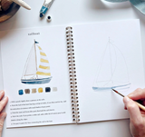 Seaside Watercolor Workbook